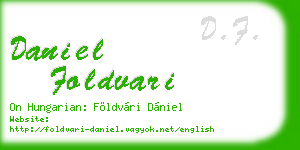 daniel foldvari business card